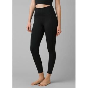 Prana M High waisted Leggings with Pockets NWT Black Heather